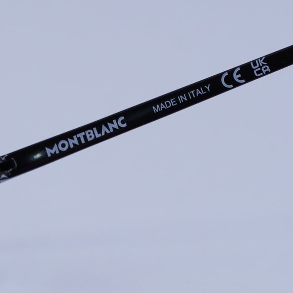 Montblanc MB0195O 001 Eyeglasses Black 55mm Aviator Frame - Picture 8 of 11